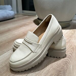 Portland Leather Chunky Loafers - Bone